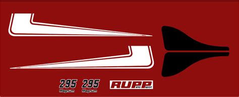 1971 RUPP 295 Magnum Snowmobile Hood Decals – The Sled Printer