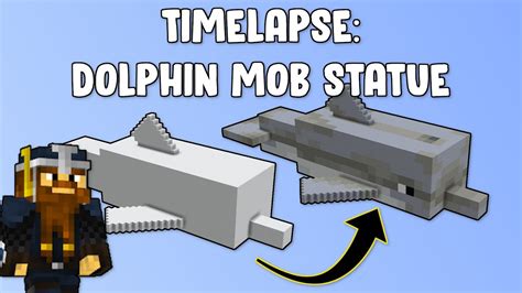 Minecraft Build Timelapse: Dolphin Mob Statue - YouTube