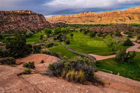 Utah Photography Moab Desert Golf Course Sunrise | Etsy