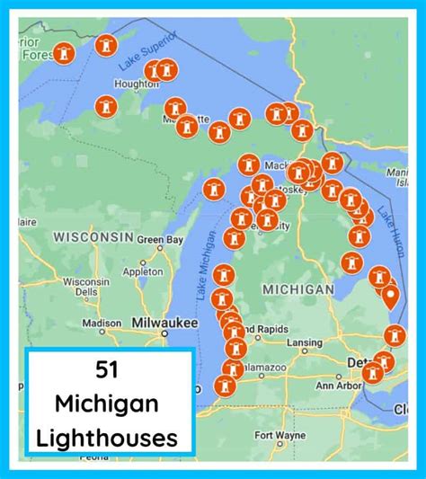 ULTIMATE Michigan Lighthouses Guide with MAP - My Michigan Beach and Travel