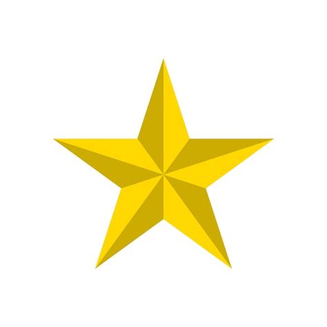 Vector de logotipo de estrella de oro aislado sobre fondo blanco | Vector Premium