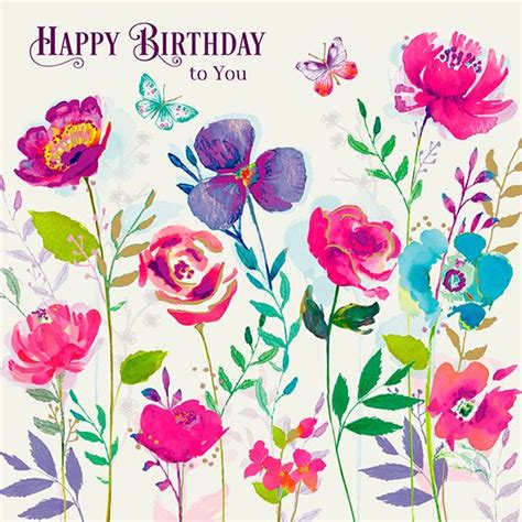 Happy birthday images with Wild flowers💐 — Free happy bday pictures and ...