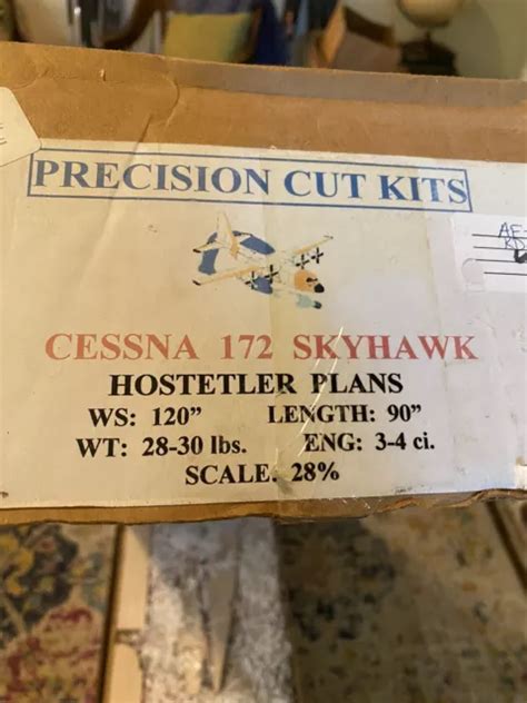 PRECISION CUT KITS Cessna 172 Skyhawk 120” Wingspan RC Plane Kit ...