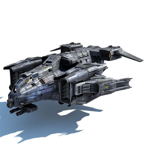 Sci Fi Dropship 3D Model $69 - .obj .fbx .max - Free3D