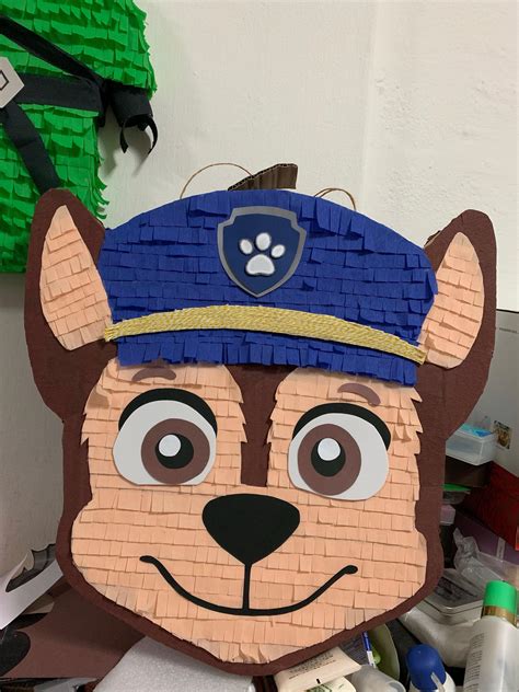 Paw Patrol 🐾 Chase Piñata, Design & Craft, Handmade Craft on Carousell