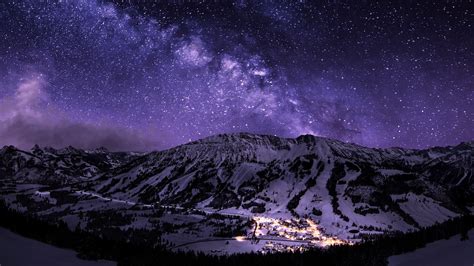 3840x2160 Starry Sky Hill Night 4k Wallpaper Hd Natur - vrogue.co