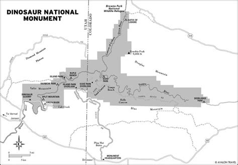 Dinosaur National Monument Map • mappery