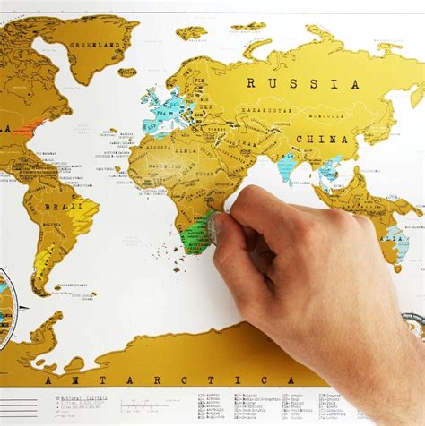 scratchable world map | home