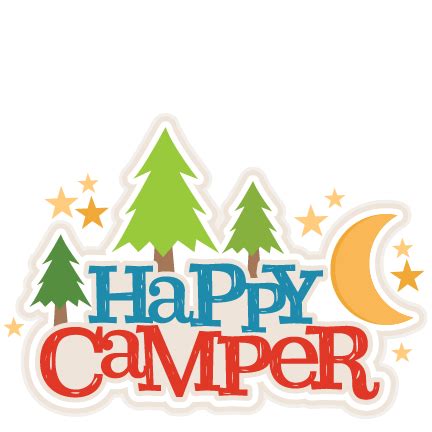 Happy Campers Title SVG scrapbook cut file cute clipart files for ...