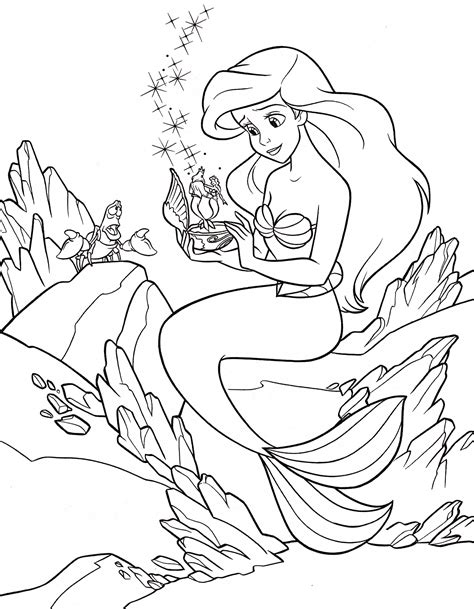 Disney Princess Ariel Coloring Pages Free | I Liked The Paintcolor Ideas So Much I Bought The ...