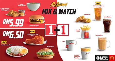 Mix & Match new choices Nasi Lemak or Ayam Goreng McD and Iced Lemon ...