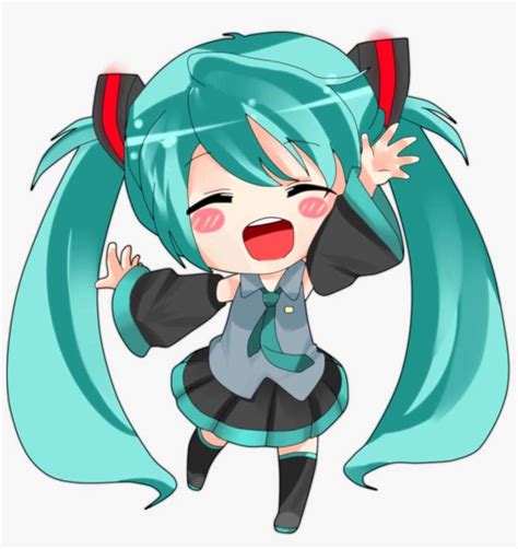 Hatsune Miku Moving - Hatsune Miku Chibi Kawaii PNG Image | Transparent ...