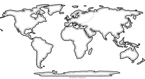 World Map Drawing Easy - Wayne Baisey