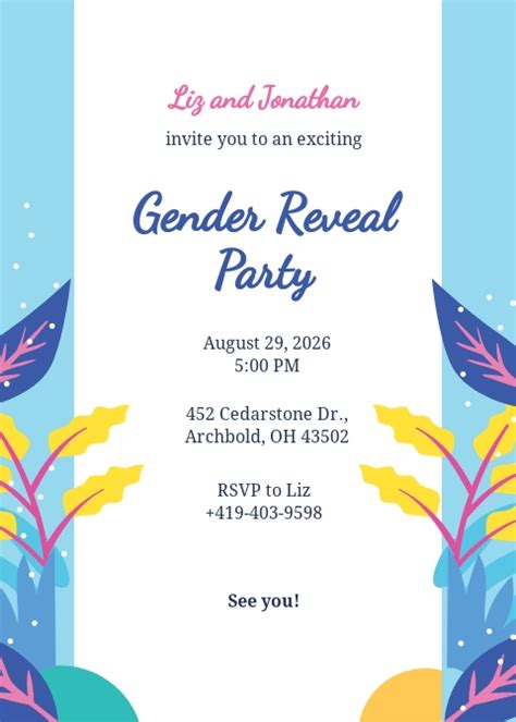 17+ FREE Gender Reveal Invitation Templates [Customize & Download ...