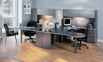 The Office Leader. 2 Person U Shape Office Desk Workstation with Filing ...