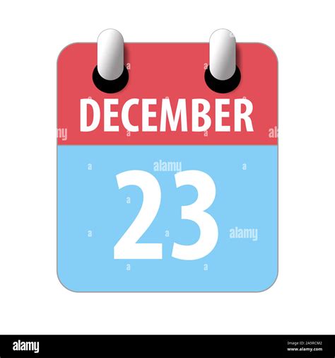 december 23rd. Day 23 of month, Simple calendar icon on white ...