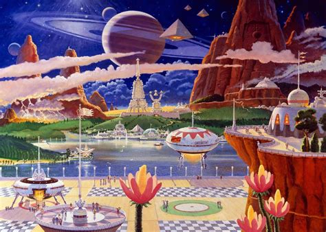 Robert McCall art Retro Futurism Art, 70s Sci Fi Art, Sf Art, Aliens And Ufos, Vintage Space ...