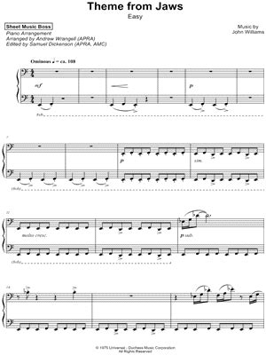 "Theme from Jaws" Sheet Music - 15 Arrangements Available Instantly ...