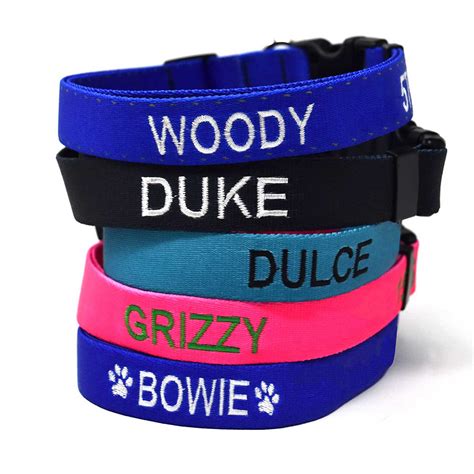 Personalized Embroidered Dog Collar | 100% Lifetime Guarantee