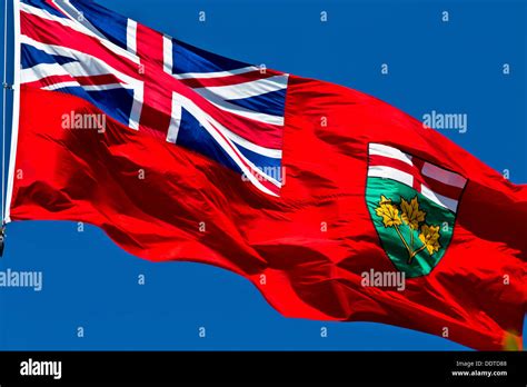 Flag of Province of Ontario Canada Stock Photo - Alamy