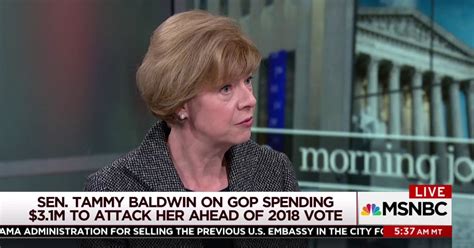 Sen. Tammy Baldwin says outside spending against her is personal