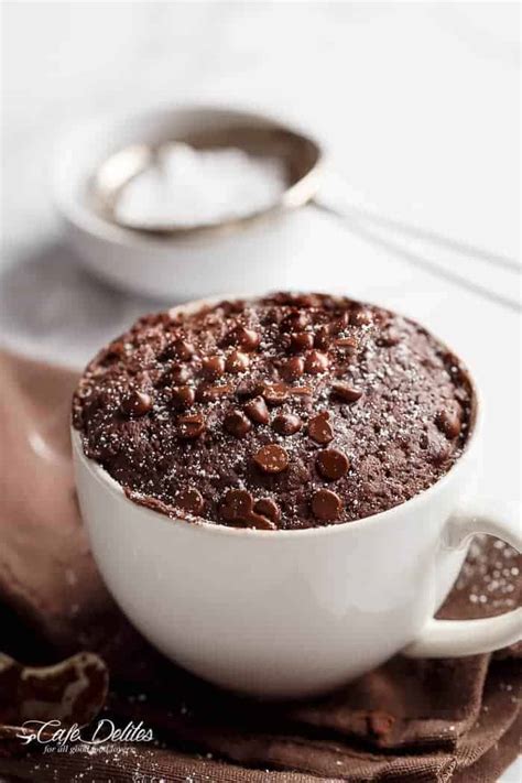 Low Fat Chocolate Mug Cake - Cafe Delites