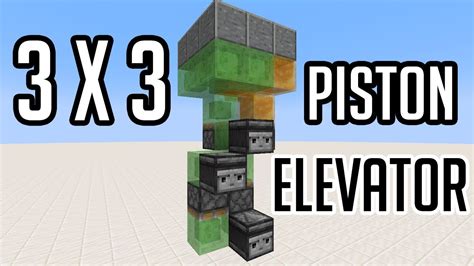 Minecraft 3x3 Elevator Made EASY - YouTube