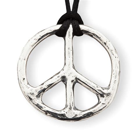 Peace Sign Necklace: solid sterling silver - Meeshka Jewelry Designs