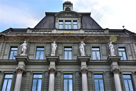 Hauptpost Main Post Office Façade in Lucerne, Switzerland - Encircle Photos