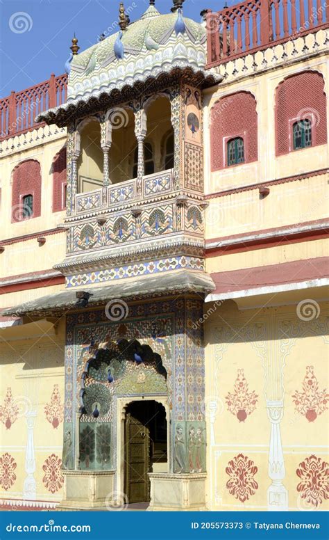 India Jaipur City Palace Architecture Stock Image - Image of culture ...