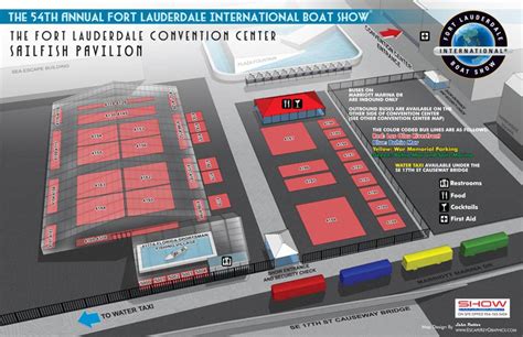 Illustrated Maps for a Boat Show - International Boat Show Illustrated Maps