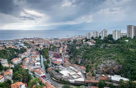 Rijeka Old Town,Croatia stock image. Image of adriatic - 43208463