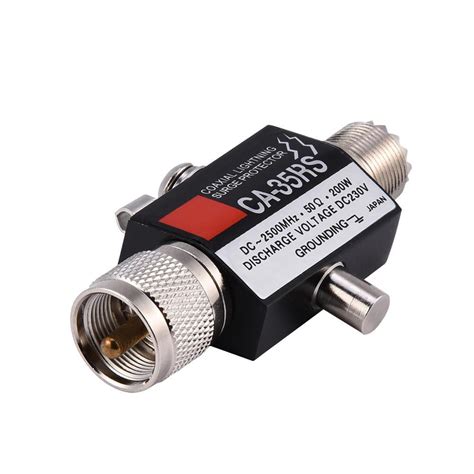 Mgaxyff coaxial lightning protector,CA-35RS Coaxial Lightning Surge Protector Arrester Male to ...