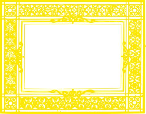 Yellow Border Clip Art at Clker.com - vector clip art online, royalty ...