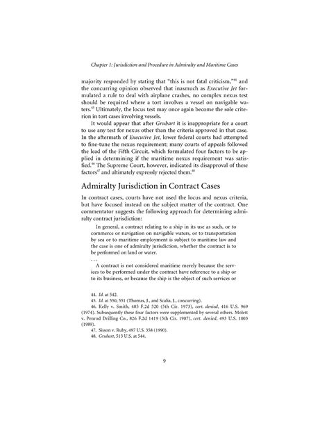 Maritime law-7 - n/a - Chapter 1: Jurisdiction and Procedure in Admiralty and Maritime Cases 9 ...