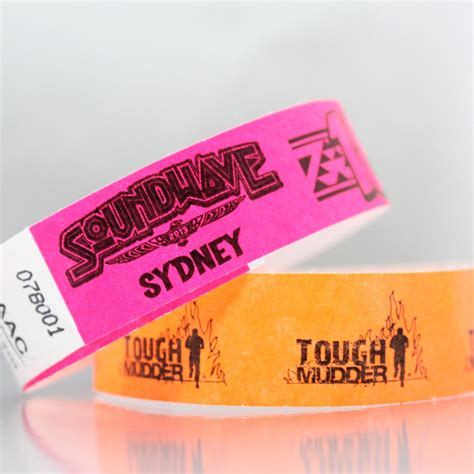 tyvek wristbands custom cheap printable waterproof or event