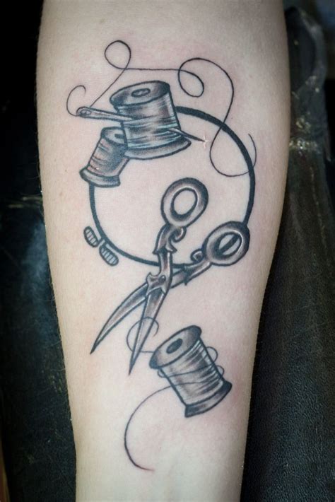 sewing tattoo by mange on deviantART | Sewing tattoos, Sewing machine ...