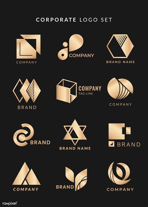 Company branding logo designs vector collection | premium image by ...