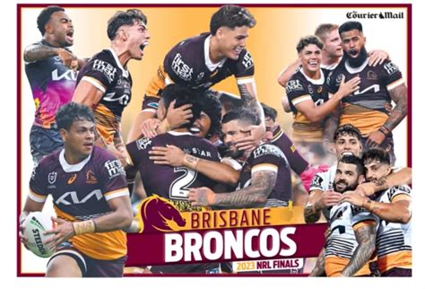 BRISBANE BRONCOS NRL 2023 RUGBY team poster, FREE POST 2 £8.24 - PicClick UK