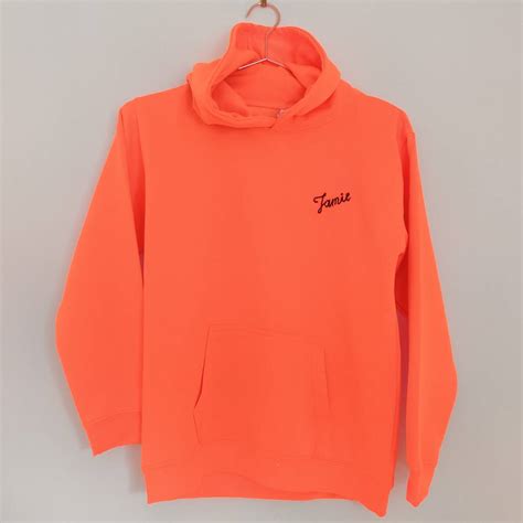 Personalised Children Adult Bold Neon Hoodies By Mimi & Thomas ...