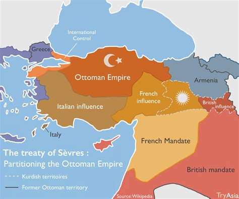 Treaty Of Sevres Map