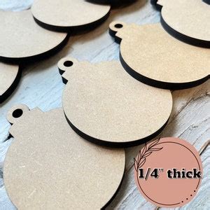 Blank Wood Christmas Ornaments Wood Ornaments Craft Ornaments DIY Ornaments Wood Blanks 1/4 Wood ...