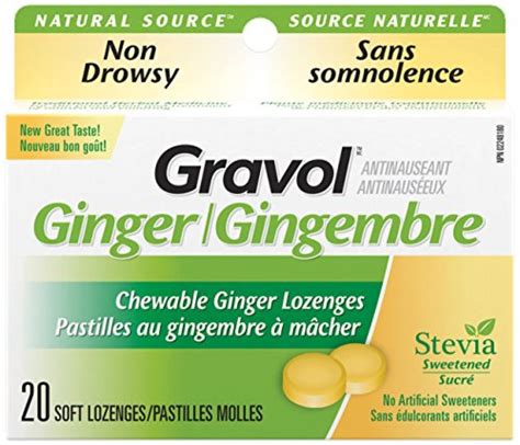 Gravol Ginger Chewable Lozenges, 20 count — Deals from SaveaLoonie!