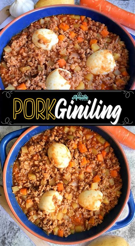 Pork Giniling Quick and Easy Recipe | Amiable Foods