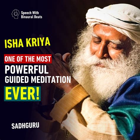 Isha Kriya | POWERFUL Guided Meditation | Sadhguru