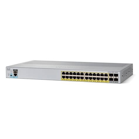 WS-C2960L-24PS-LL - Catalyst 2960L 24 port GigE with PoE, 4 x 1G SFP, LAN Lite