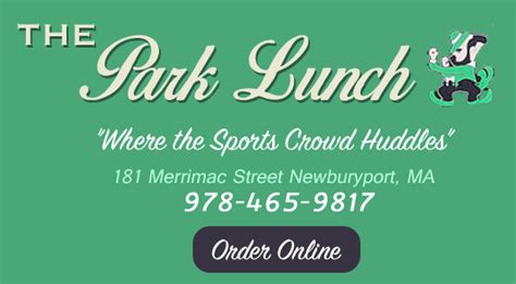 Park Lunch: Menu - Park Lunch