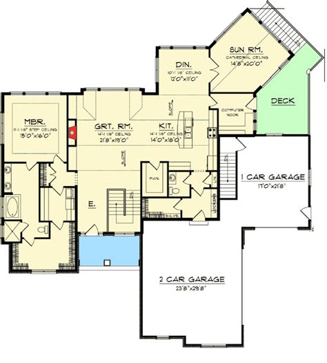 Simple House Plans Walkout Basement Ranch Style Archi - vrogue.co