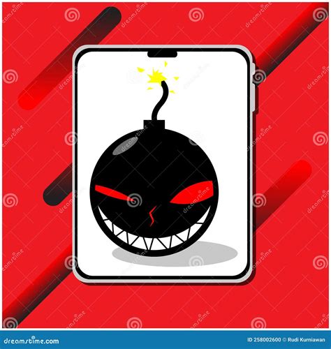 Vector Illustration Gadget and Bomb Stock Vector - Illustration of ...