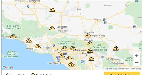 Southern California Edison (SCE) Power Outages Map